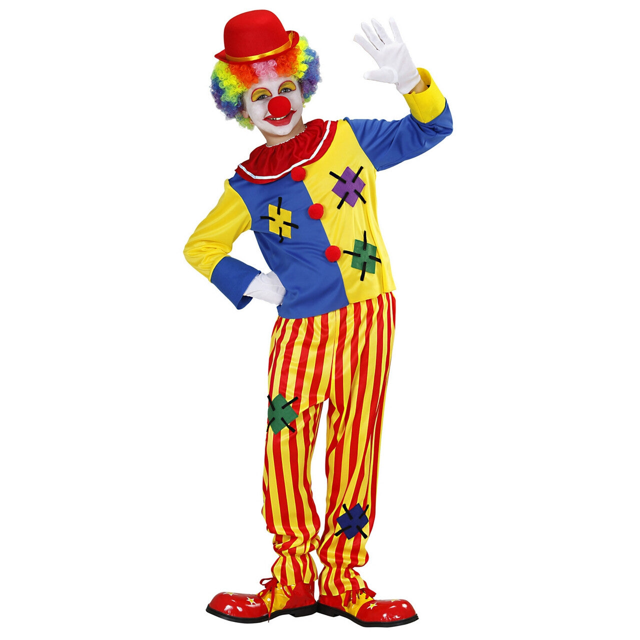 Op deze afbeelding zie je een Kostuums, van het merk Widmann. Circus Clown Kind Kostuum Jongen
