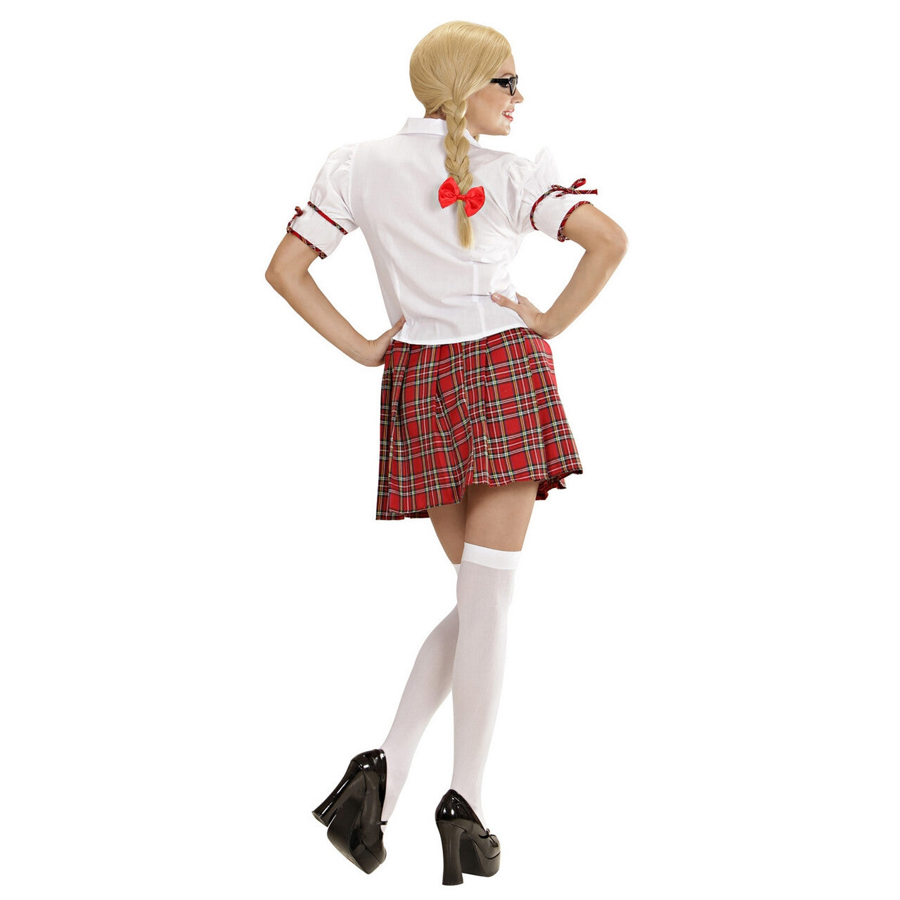 Op deze afbeelding zie je een Kostuums, van het merk Widmann. Spannend Schoolmeisje Kostuum Vrouw