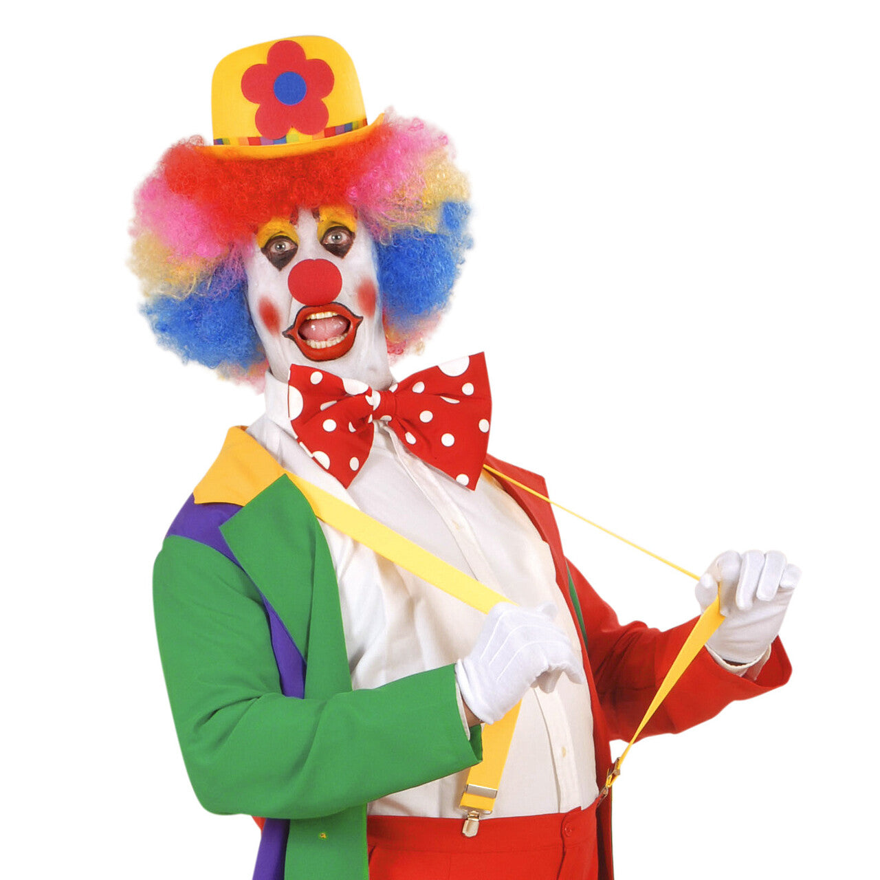 Op deze afbeelding zie je een Accessoires, van het merk Widmann. Klassieke Bretels, Geel