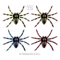 4 Neon Spinnen, 7 Centimeter