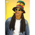 Rasta Zylinder Mit Dreadlocks