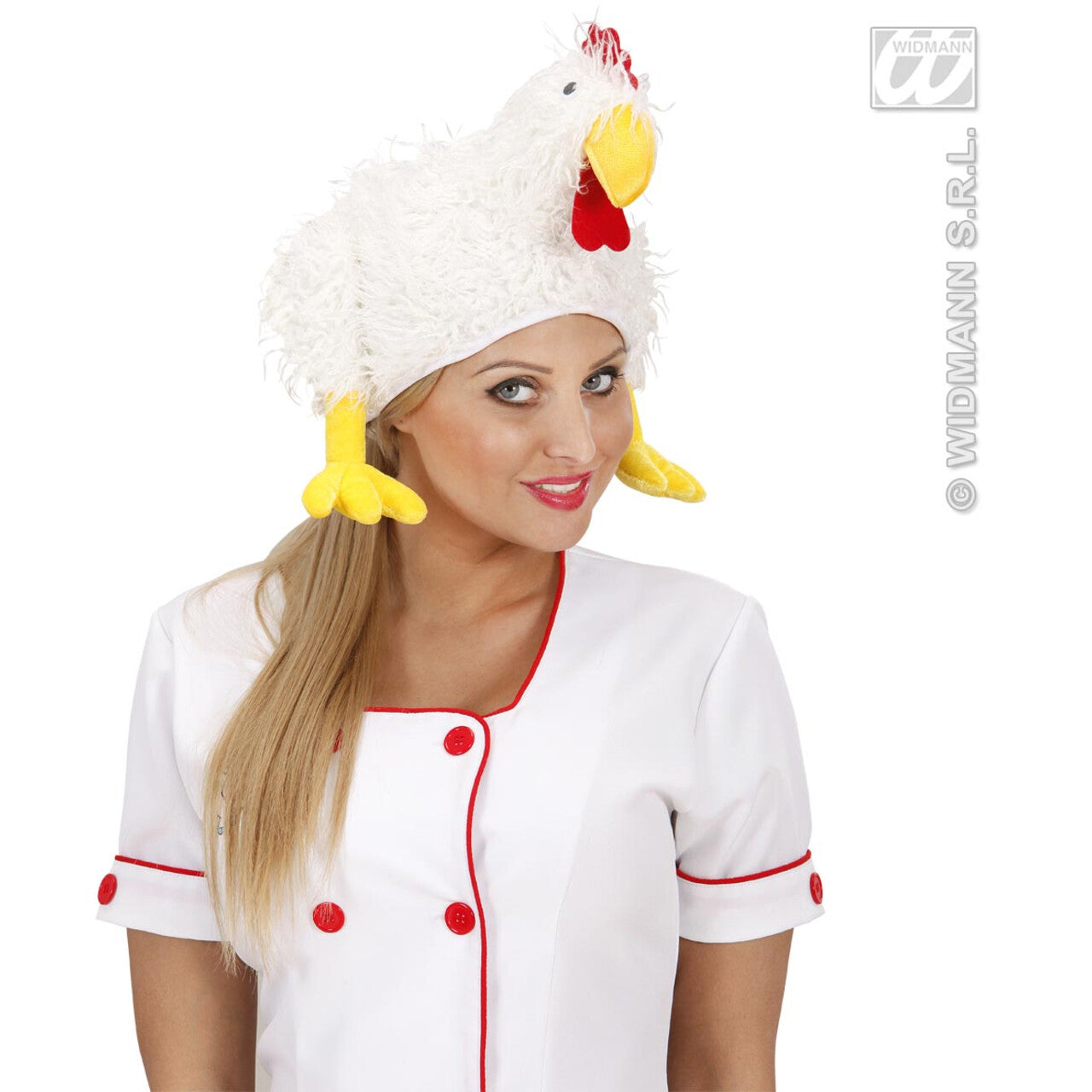 Op deze afbeelding zie je een Accessoires, van het merk Widmann. Muts Kip
