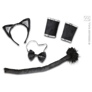 Op deze afbeelding zie je een Accessoires, van het merk Widmann. Kattenset Luxe