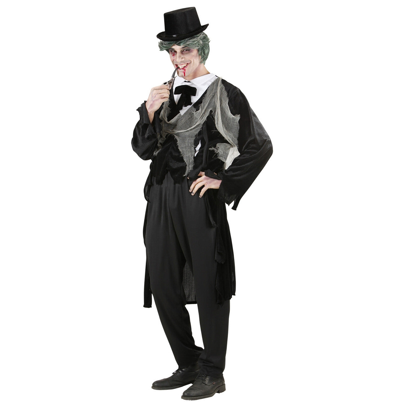 Op deze afbeelding zie je een Kostuums, van het merk Widmann. Zombie Gentleman Kostuum