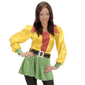 Chemise Satin Paillettes 3 Couleurs Femme Costume