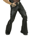 Schwarze Kunstlederhose Mit Schnallen Herren