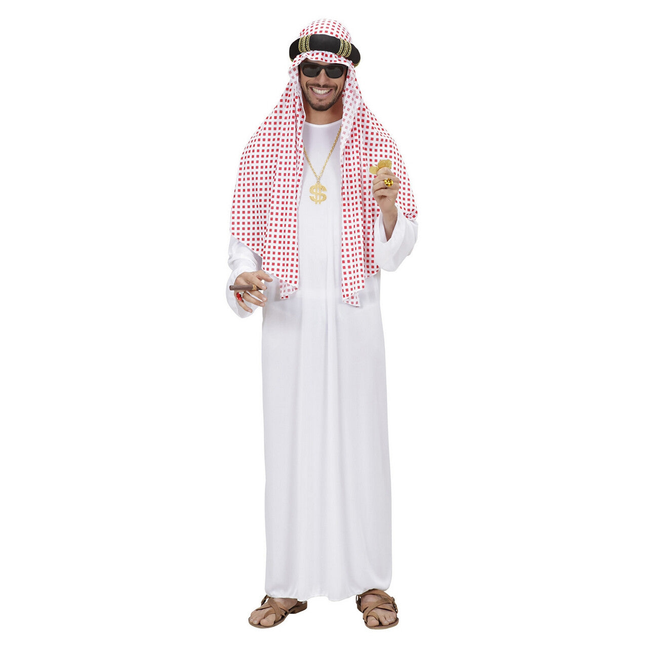 Op deze afbeelding zie je een Kostuums, van het merk Widmann. Arabische Sheik Kostuum Man