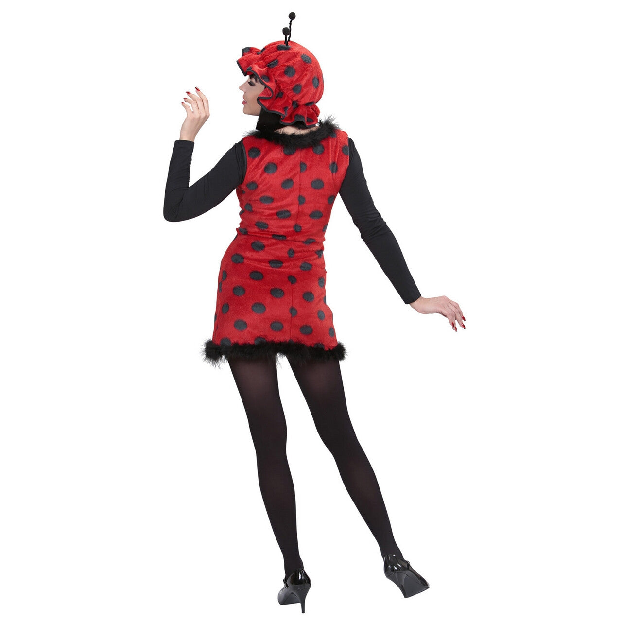 Op deze afbeelding zie je een Kostuums, van het merk Widmann. Snoezig Lieveheersbeestje Pluche Vrouw Kostuum