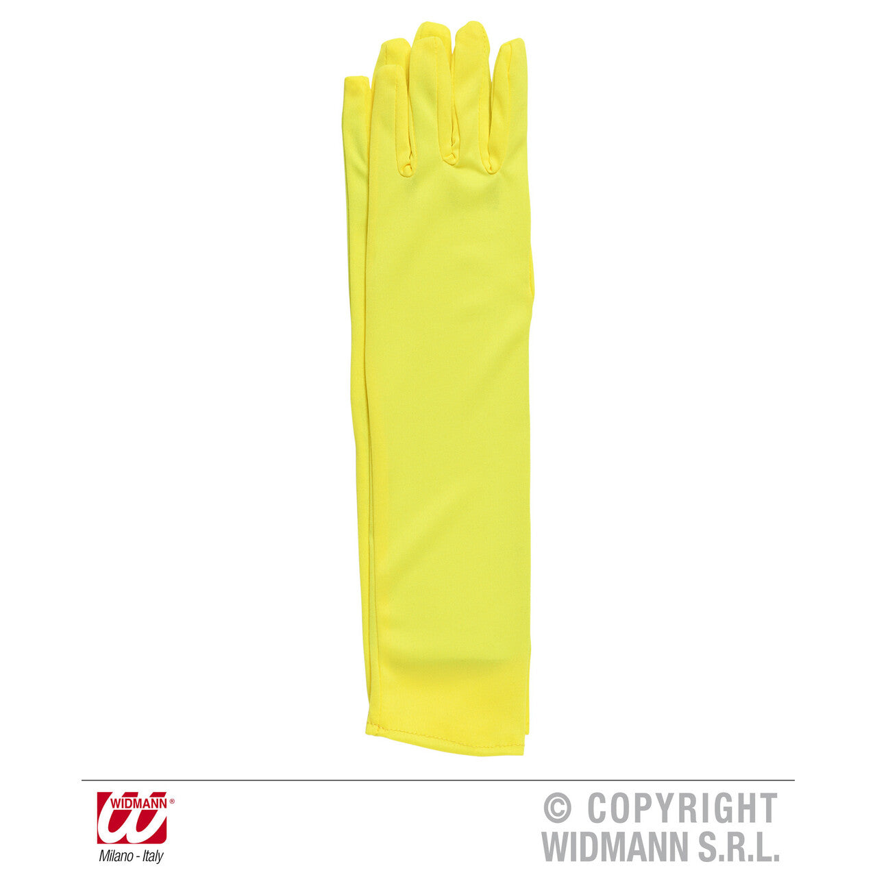 Op deze afbeelding zie je een Accessoires, van het merk Widmann. Handschoen Lang Neon, Geel