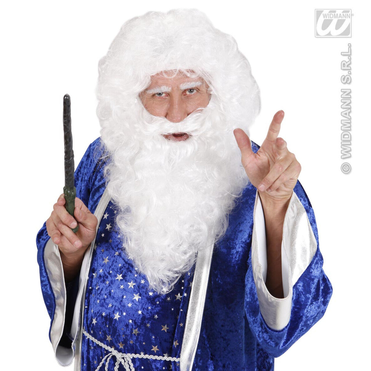 Op deze afbeelding zie je een Accessoires, van het merk Widmann. Maxi Baard Wit