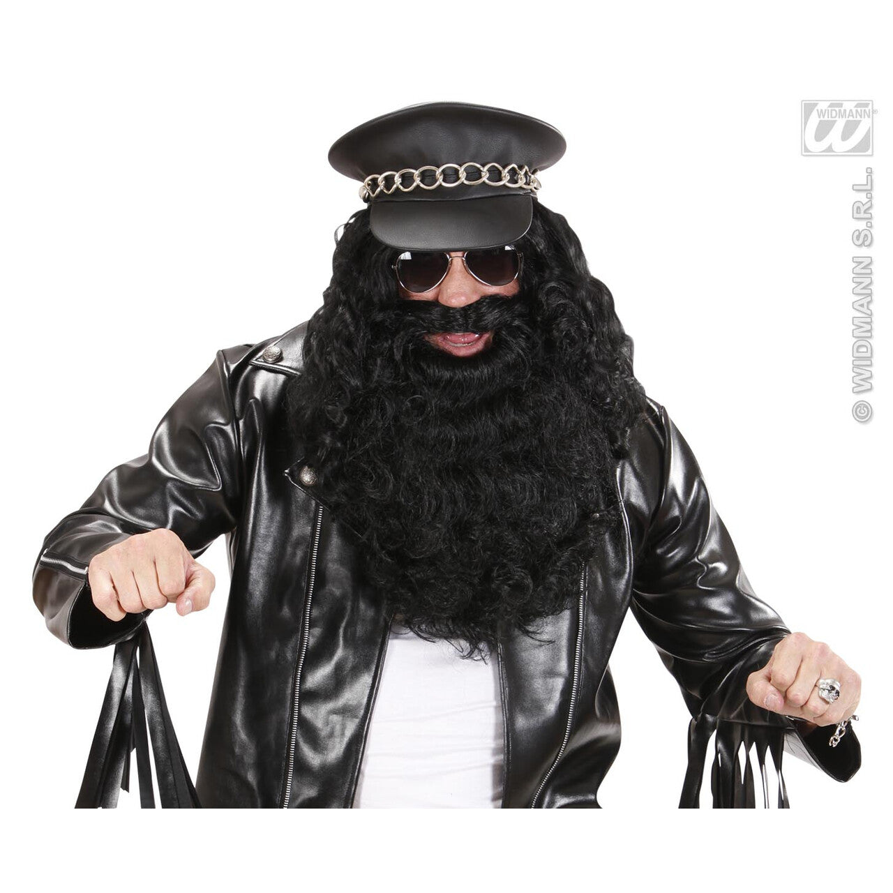 Op deze afbeelding zie je een Accessoires, van het merk Widmann. Maxi Baard Zwart