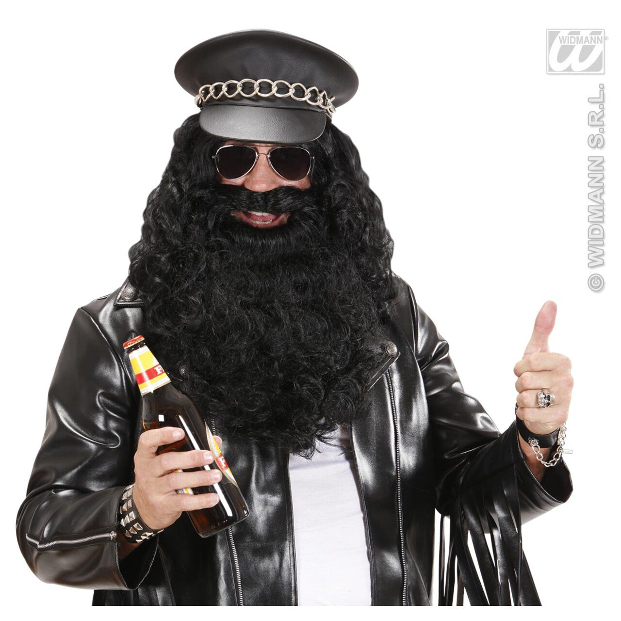 Op deze afbeelding zie je een Accessoires, van het merk Widmann. Maxi Baard Zwart