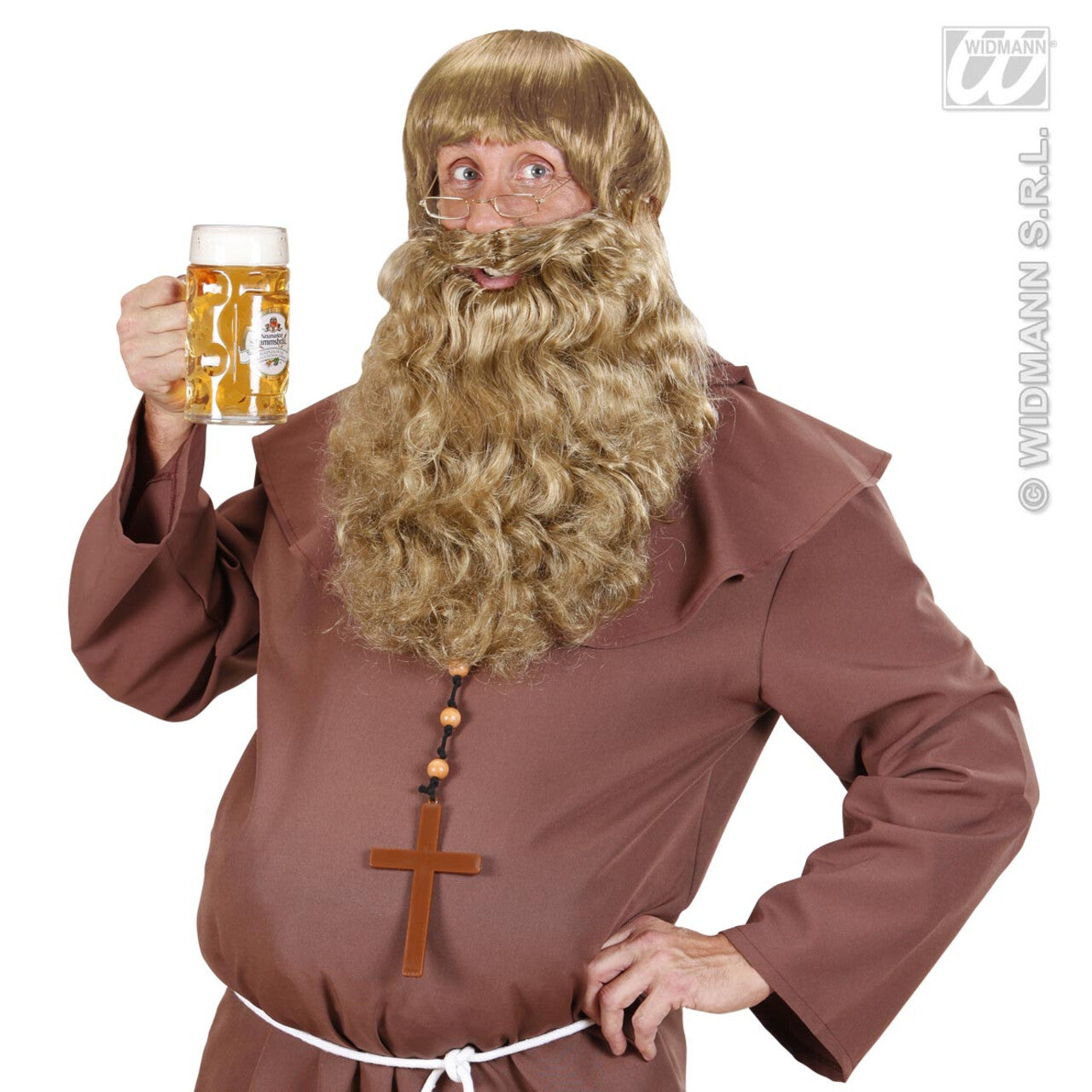 Op deze afbeelding zie je een Accessoires, van het merk Widmann. Maxi Baard Blond