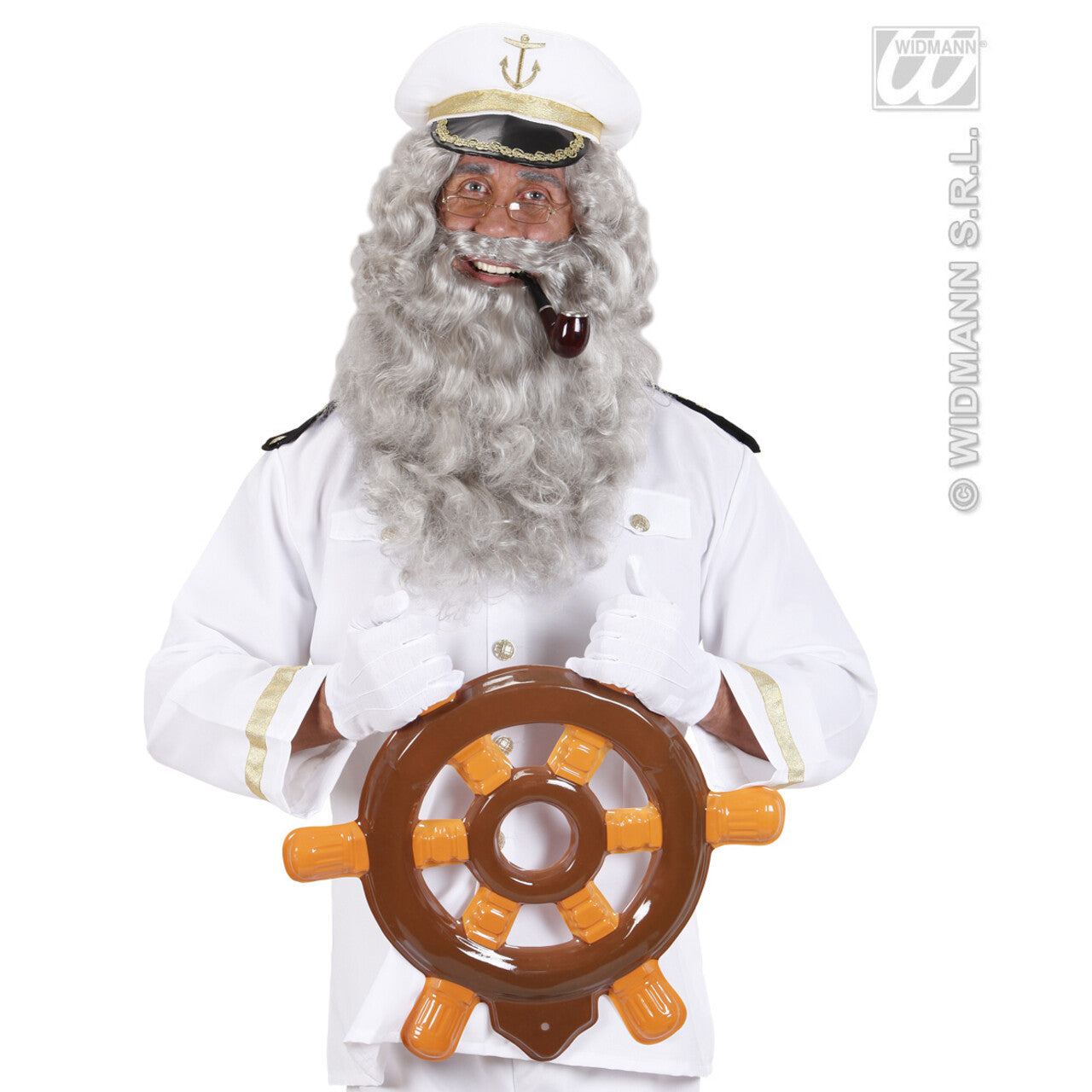 Op deze afbeelding zie je een Accessoires, van het merk Widmann. Maxi Baard Grijs