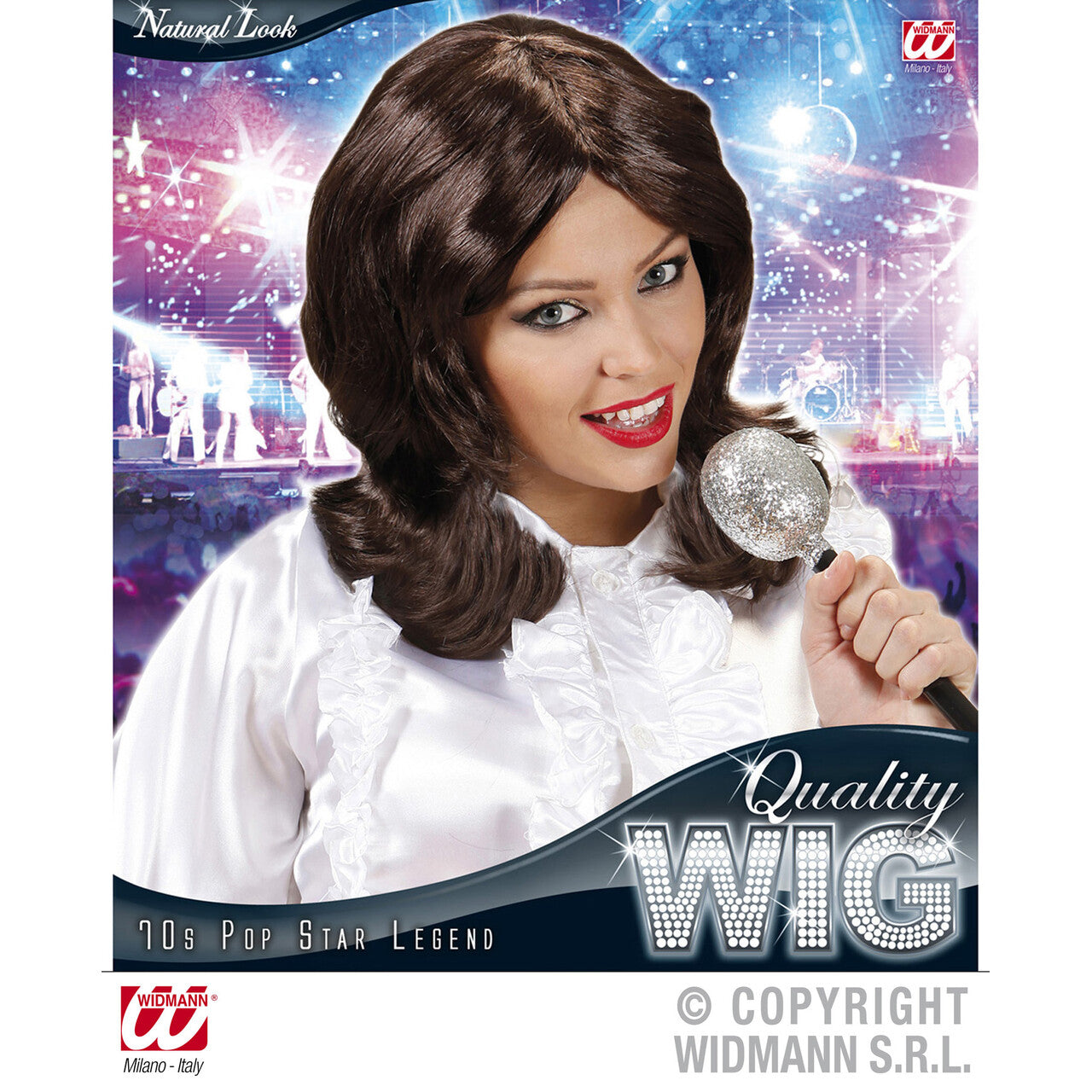 Op deze afbeelding zie je een Accessoires, van het merk Widmann. Pruik, 70s Popster Annafrida