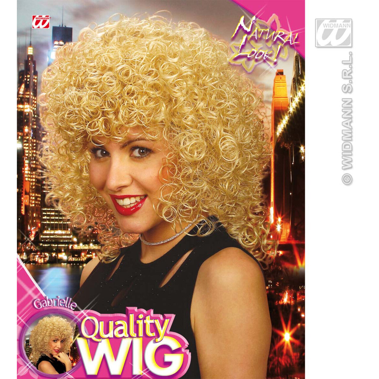 Op deze afbeelding zie je een Accessoires, van het merk Widmann. Pruik, Gabrielle Blond