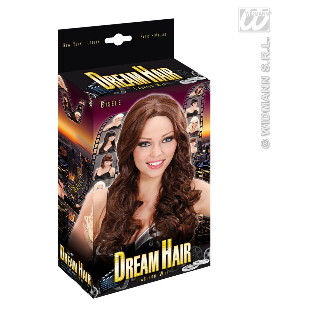 Op deze afbeelding zie je een Accessoires, van het merk Widmann. Pruik Droomhaar, Gisele Bruin
