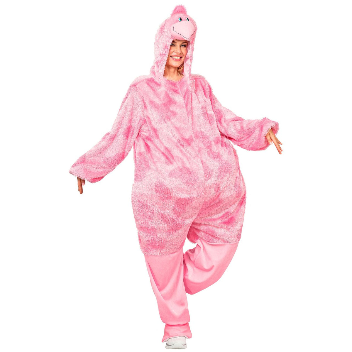 Op deze afbeelding zie je een Kostuums, van het merk Widmann. Funny Flamingo Kostuum