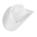 Chapeau De Cowboy Blanc Avec Clous