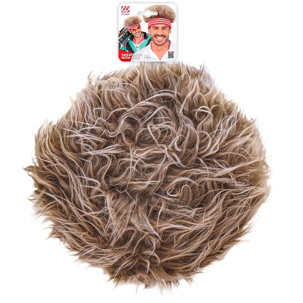 Op deze afbeelding zie je een Accessoires, van het merk Widmann. Back To The 80s Hoofdband Met Haar