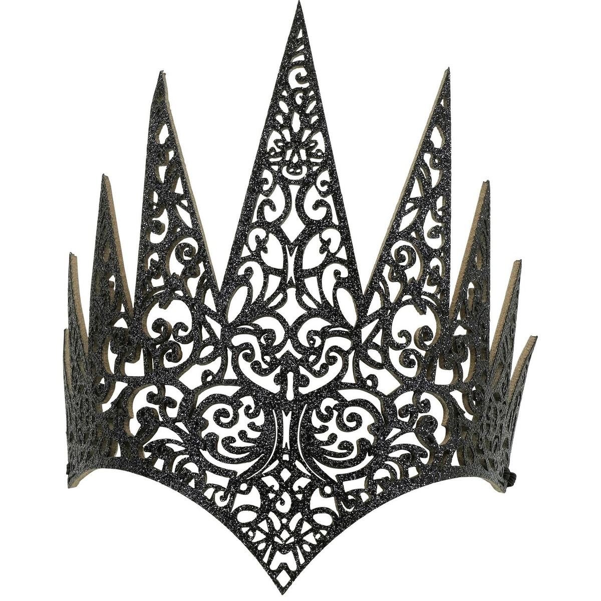 Op deze afbeelding zie je een Accessoires, van het merk Widmann. Gotische Zwarte Kroon