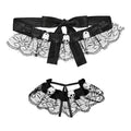 Choker Sexy Avec Skulls Et Bracelet