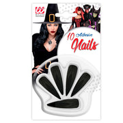 Op deze afbeelding zie je een Accessoires, van het merk Widmann. Black Witch Punt Nagels