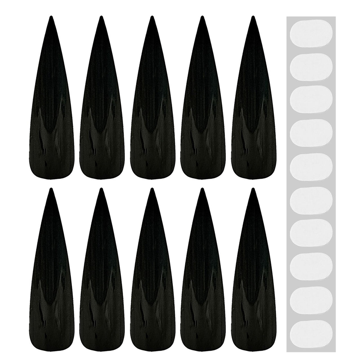 Op deze afbeelding zie je een Accessoires, van het merk Widmann. Black Witch Punt Nagels
