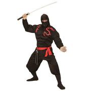 Op deze afbeelding zie je een Kostuums, van het merk Widmann. Black Super Ninja Kostuum
