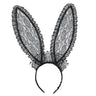 Sexy Zwarte Bunny Oren Kant, Zwart