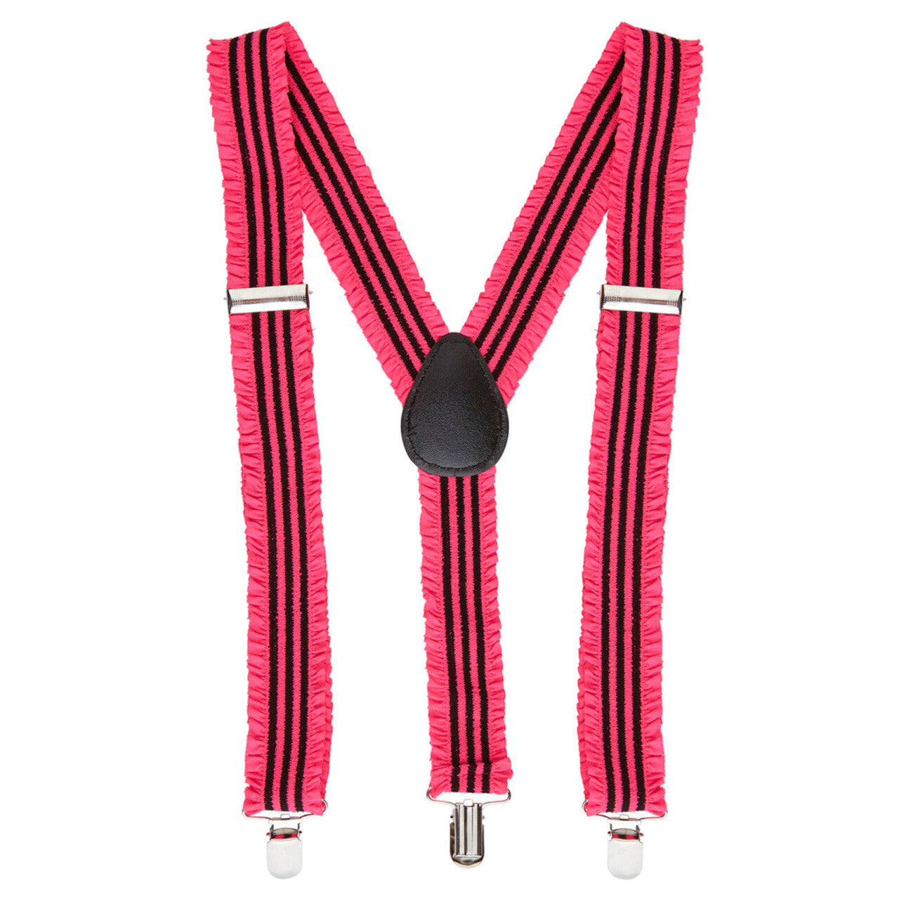 Op deze afbeelding zie je een Accessoires, van het merk Widmann. Raderboot Bretels Roze Met Plooien