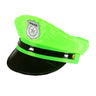 Casquette De Policier Fantaisie Vert Néon