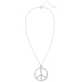 Hippie Strass Halskette Mit Peace Zeichen