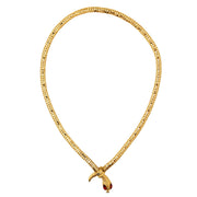 Op deze afbeelding zie je een Accessoires, van het merk Widmann. Oosterse Ketting Slang Van Goud Met Rode Steen Ogen