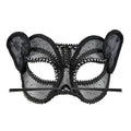 Verführerische Katzenmaske Mit Spitze Und Strass