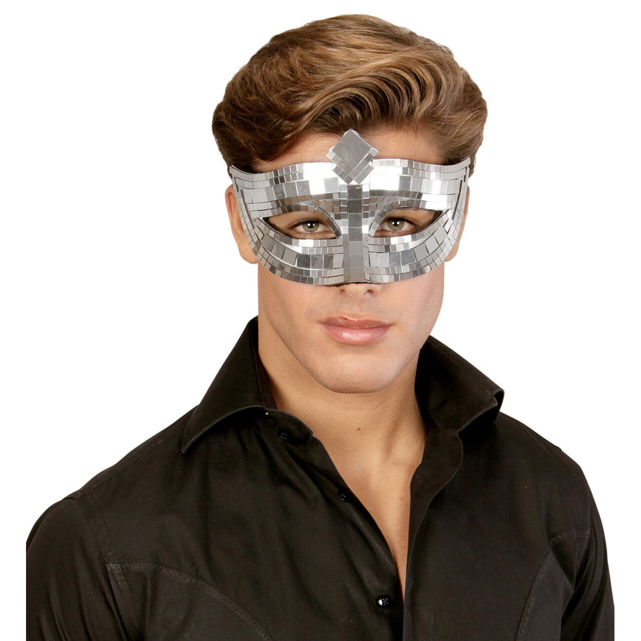 Op deze afbeelding zie je een Accessoires, van het merk Widmann. Oogmasker Katten Ogen Disco Dancing Hottie