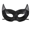 Verführerische Glitzernde Samt Panthermaske