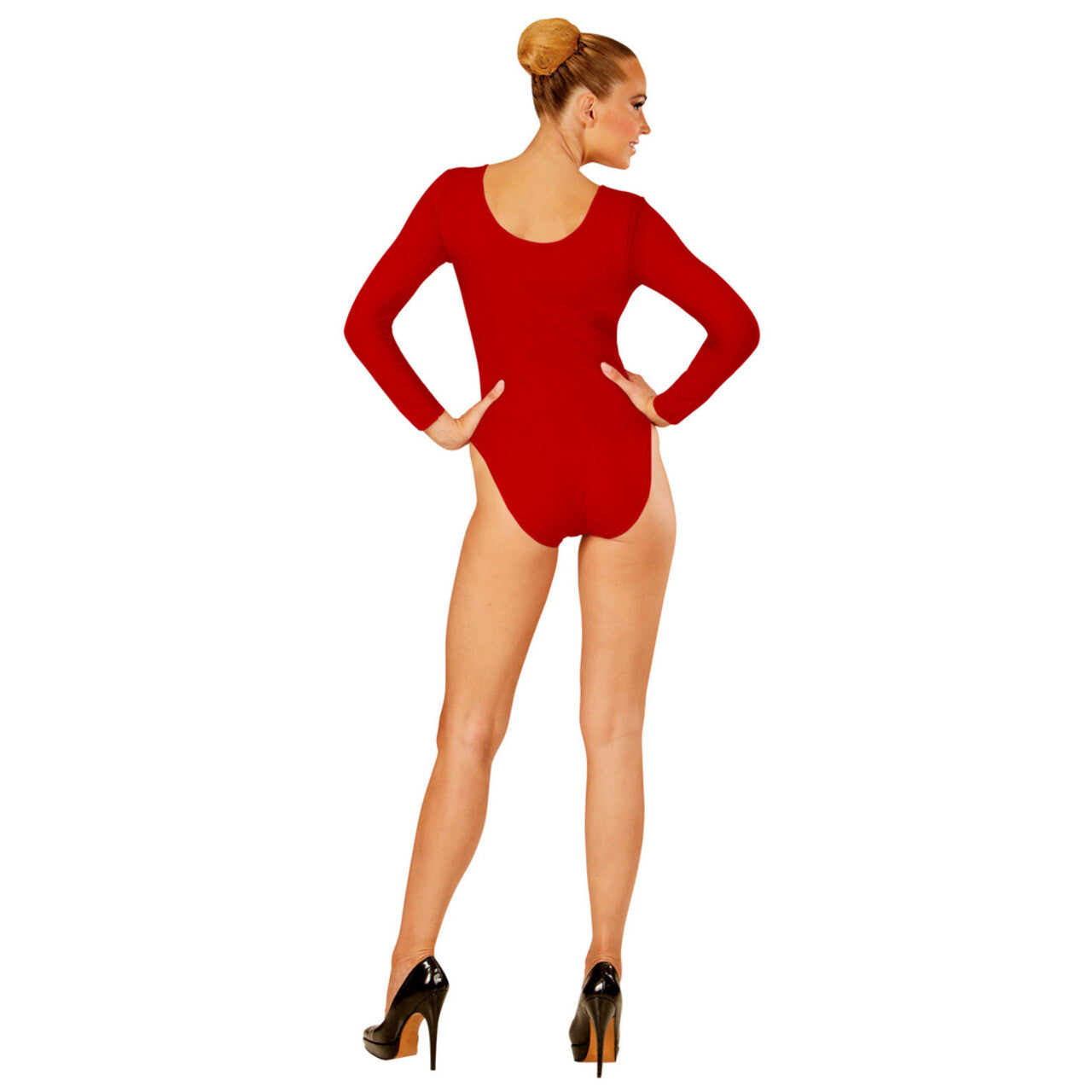 Op deze afbeelding zie je een Accessoires, van het merk Widmann. Unicolor Body Volwassen Met Knoopsluiting, Rood