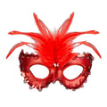 Königliche Augenmaske, Baronin Metallic Rot