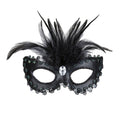 Koninklijk Oogmasker, Barones Zwart Met Stenen