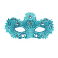Masque De Carnaval Lac Azure Orné De Paillettes Et Pierres