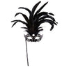 Gedistingeerd Oogmasker Met Stokje, Zwart Luxe Versie