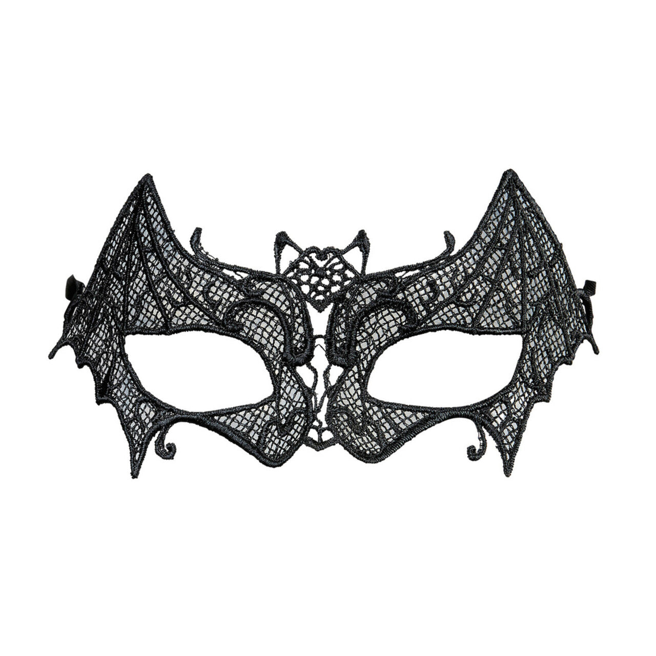Op deze afbeelding zie je een Accessoires, van het merk Widmann. Mistery Oogmasker, Vleermuis Met Kant