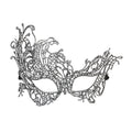 Masque Fantaisie En Dentelle Baroque Argent Antique