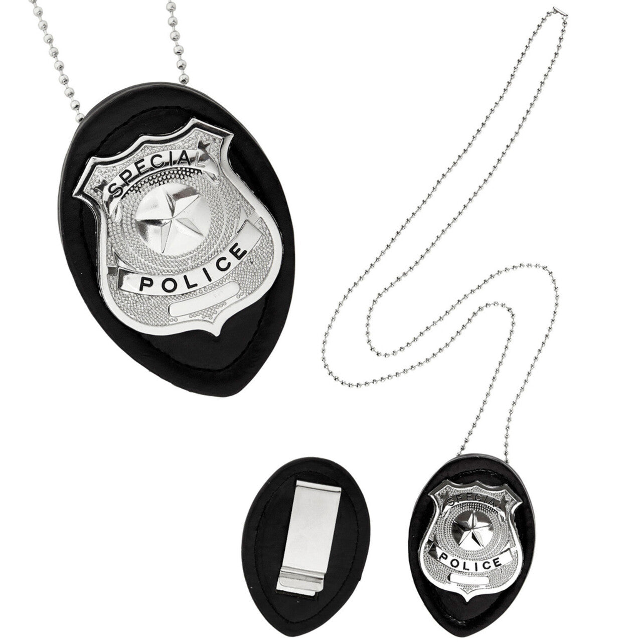 Op deze afbeelding zie je een Accessoires, van het merk Widmann. Lapd Politie Badge Met Ketting En Klem