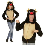 Op deze afbeelding zie je een Kostuums, van het merk Widmann. Cute Hoodie, Stier Kostuum