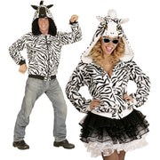 Op deze afbeelding zie je een Kostuums, van het merk Widmann. Cute Hoodie, Zebra