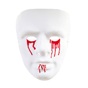 Op deze afbeelding zie je een Accessoires, van het merk Widmann. Masker, Bloedende Ogen En Mond Witte Zombie