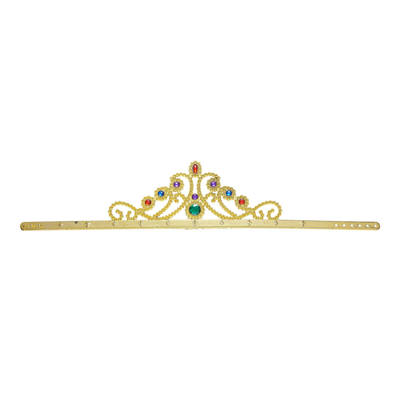 Op deze afbeelding zie je een Accessoires, van het merk Widmann. Basic Kroon Koningin Met Stenen Goud