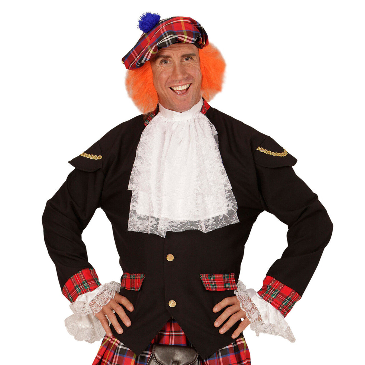 Op deze afbeelding zie je een Accessoires, van het merk Widmann. Koninklijke Heren Jabot Met Mouwen Van Kant